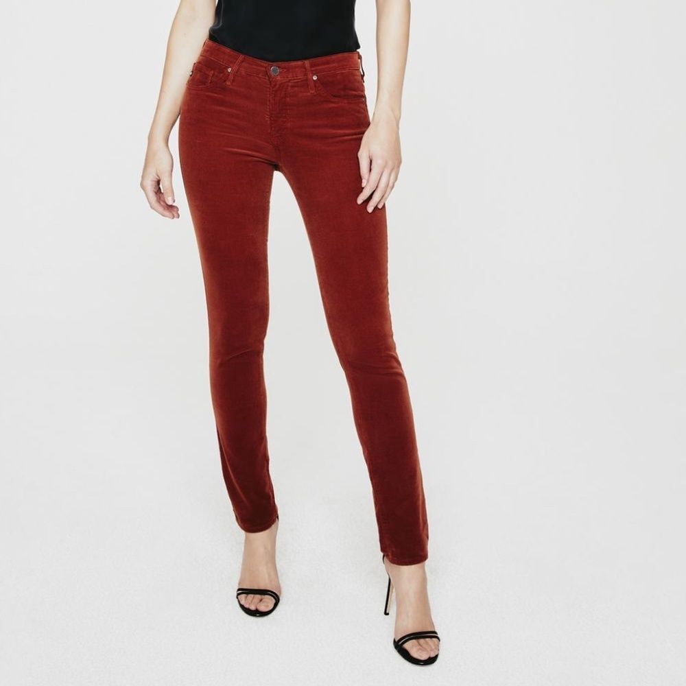 AG The Legging Super Skinny Fired Copper Cords 28R